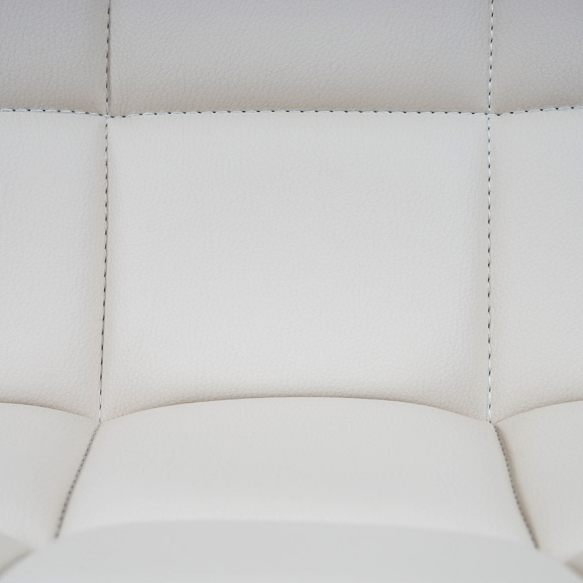 Cosmo Casa - Eetkamerstoel - In Hoogte Verstelbare Keukenstoel - Kunstleer - Crème