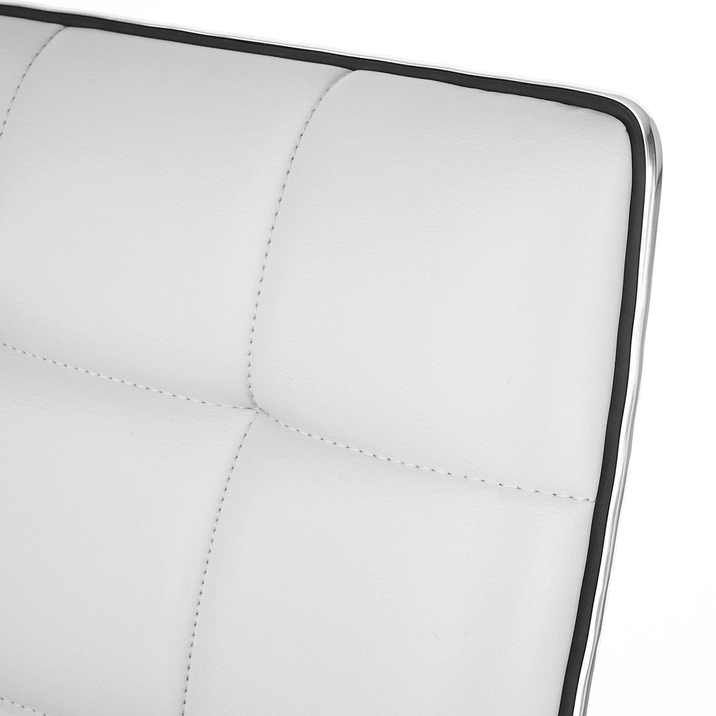 Cosmo Casa - Eetkamerstoel - In Hoogte Verstelbare Keukenstoel - Kunstleer - Wit