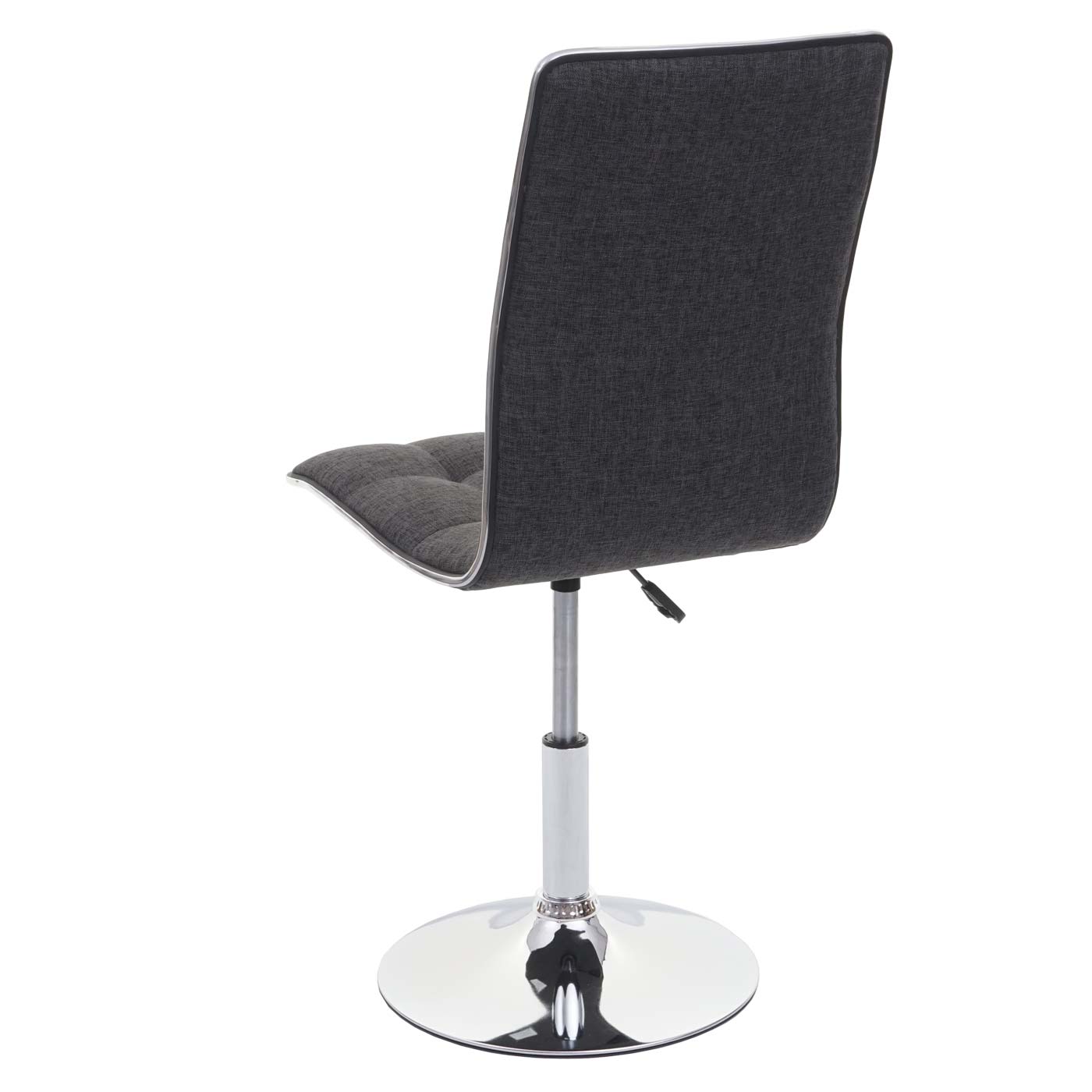 Cosmo Casa - Eetkamerstoel - In Hoogte Verstelbare Keukenstoel - Stof - Grijs