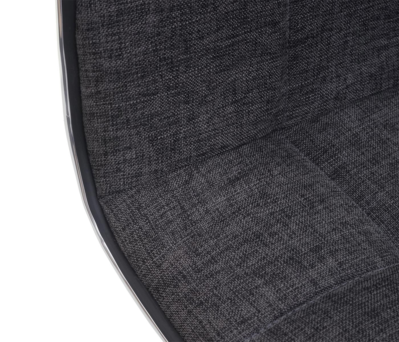 Cosmo Casa - Eetkamerstoel - In Hoogte Verstelbare Keukenstoel - Stof - Grijs