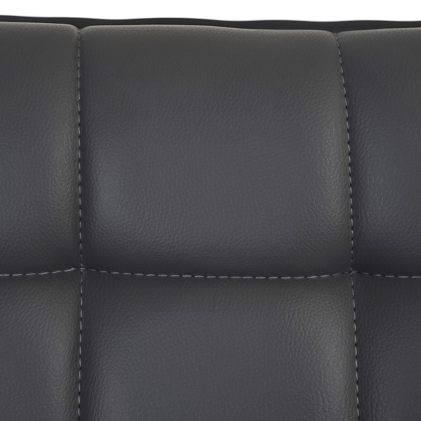 Cosmo Casa - Eetkamerstoel - In Hoogte Verstelbare Keukenstoel - Kunstleer - Grijs