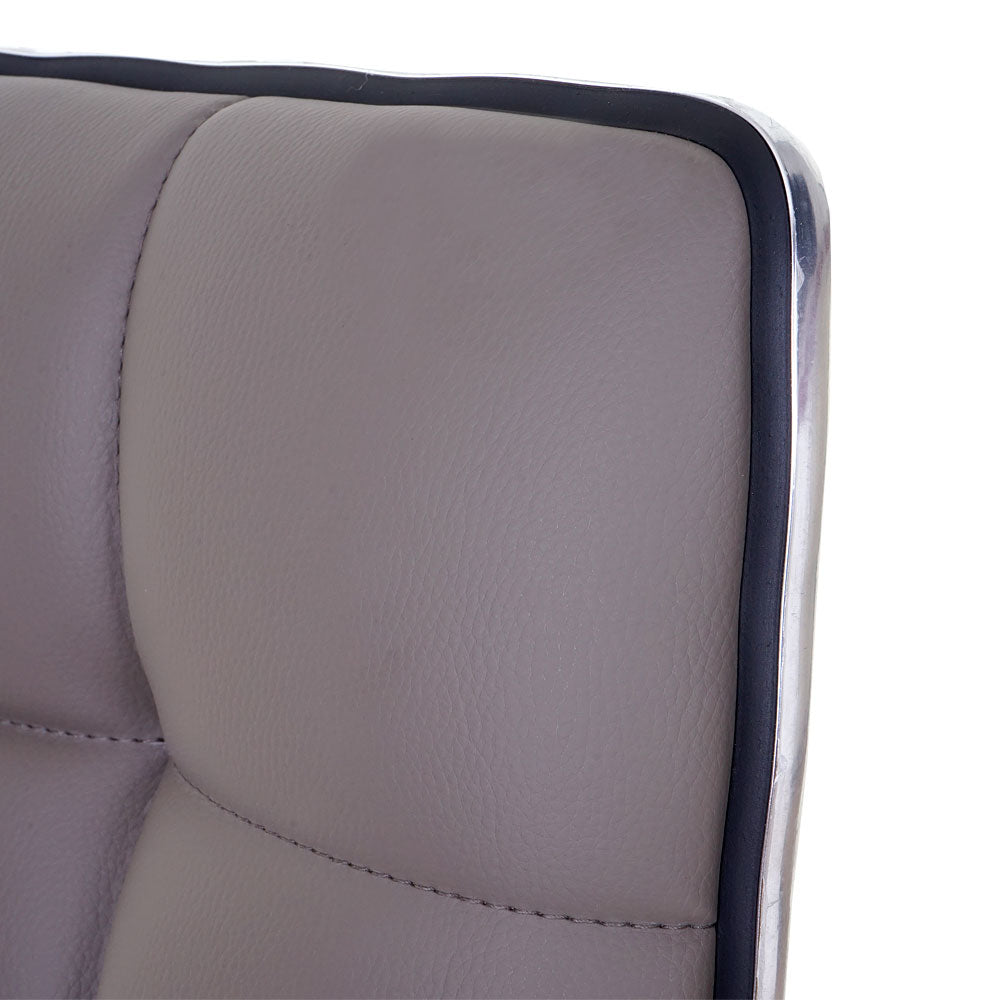 Cosmo Casa - Eetkamerstoel - In Hoogte Verstelbare Keukenstoel - Kunstleer - Taupegrijs