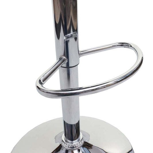 Cosmo Casa - Set van 2 Barkrukken - Counterkrukken - Textiel - Crèmegrijs