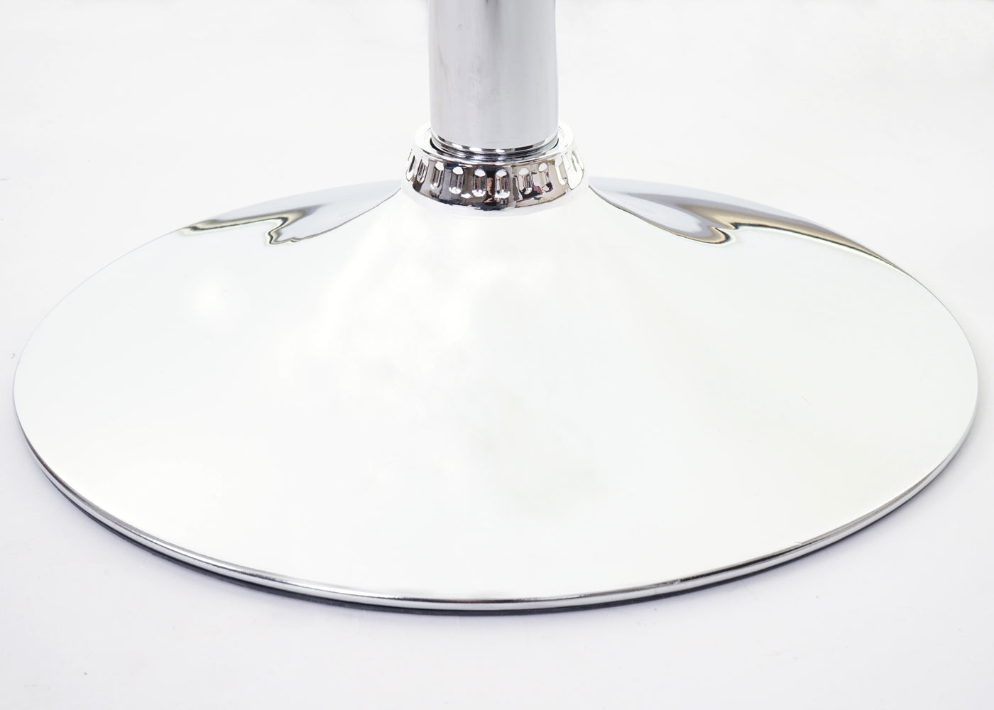 Cosmo Casa - Barkruk - Barkruk met Chroom Onderstel - Stof - Grijs