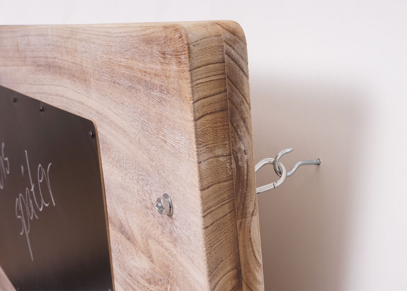 Cosmo Casa - Wandtafel opklapbaar - Wandplanktafel met plank - Massief hout - 120 x 60 cm