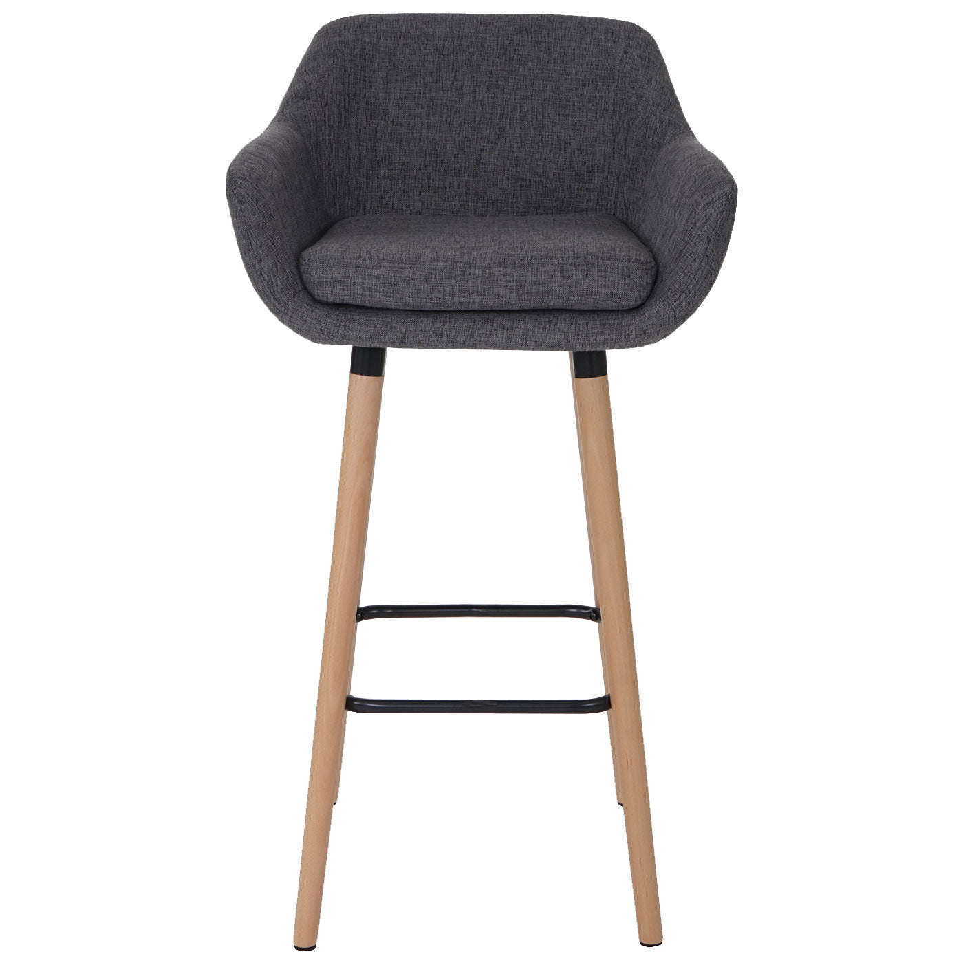 Cosmo Casa - Barkruk - Kruk - Stof textiel - Grijs