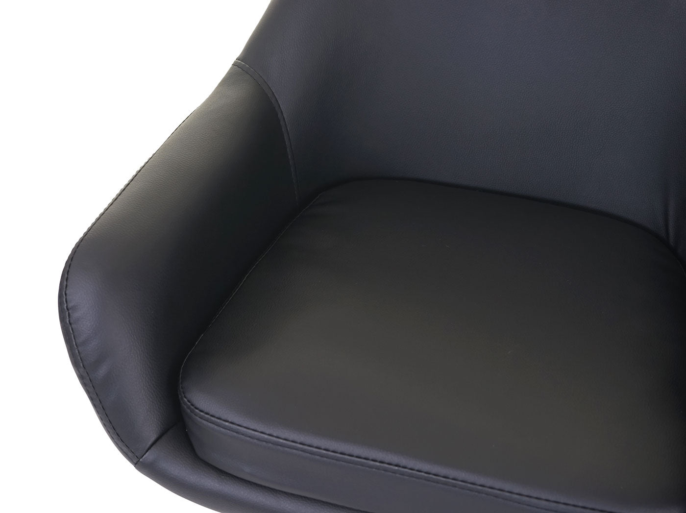 Cosmo Casa - Barkruk - Kruk - Kunstleer - Zwart