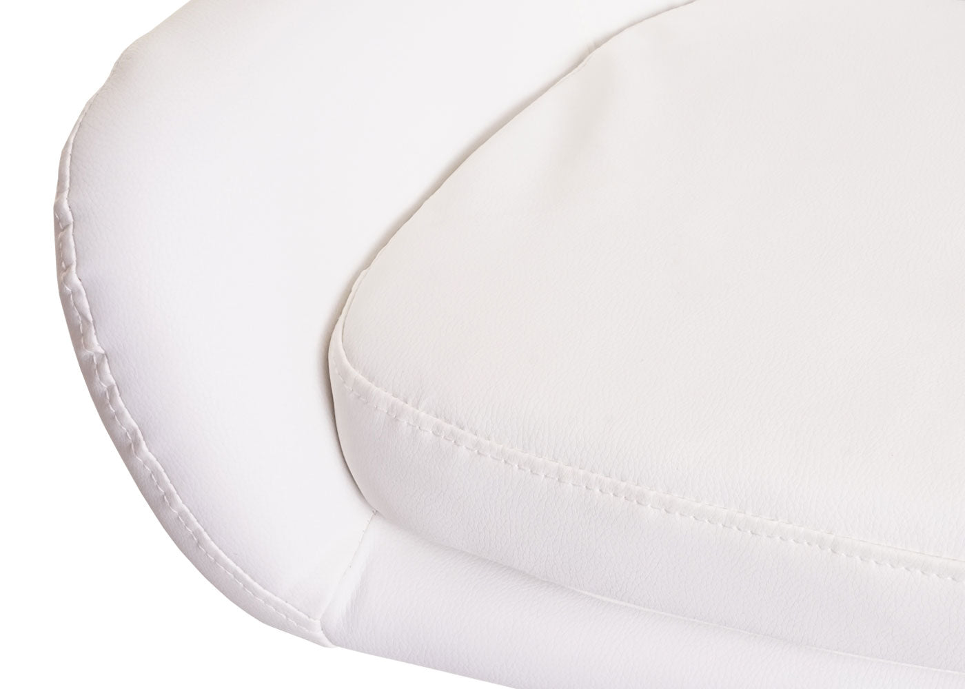 Cosmo Casa - Set van 2 Barkrukken - Tegenkruk ontwerp - Kunstleer - Wit