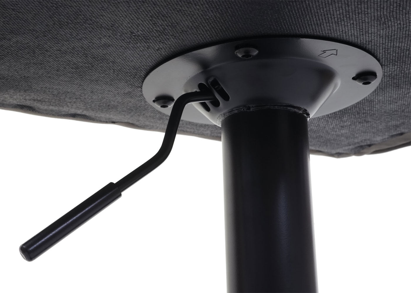 Cosmo Casa - Barkruk - Barkruk - Imitatiesuède - Donkergrijs