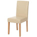 Cosmo Casa - Eetkamerstoel - Keukenstoel Littau - Imitatieleer - Crème - Lichte Poten