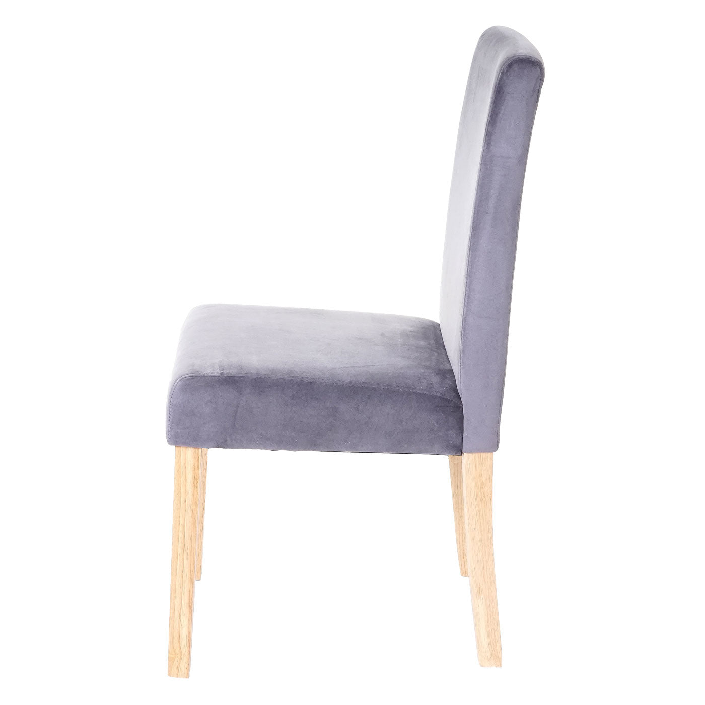 Cosmo Casa Littau eetkamerstoel, keukenstoel, fluweel MVG-gecertificeerd ~ grijs, lichte poten