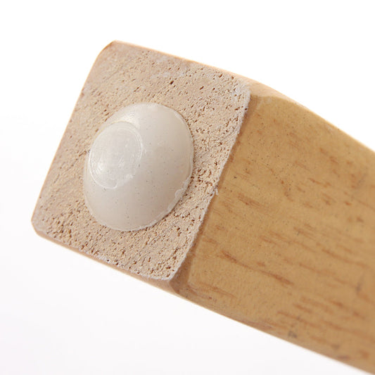 Cosmo Casa Littau eetkamerstoel, keukenstoel, imitatieleer ~ wit, lichte poten