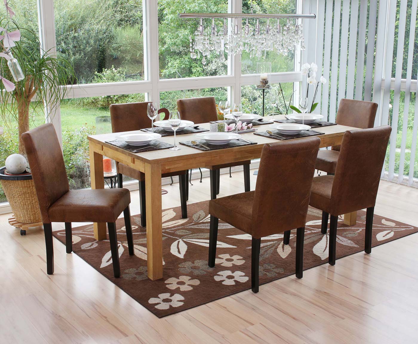 Cosmo Casa - Eetkamerstoel - Keukenstoel Littau - Imitatiesuède - Grijs - Donkere Poten