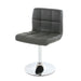 Cosmo Casa - Eetkamerstoel Kavala - Draaibaar - Kunstleer - Grijs - Chroom onderstel