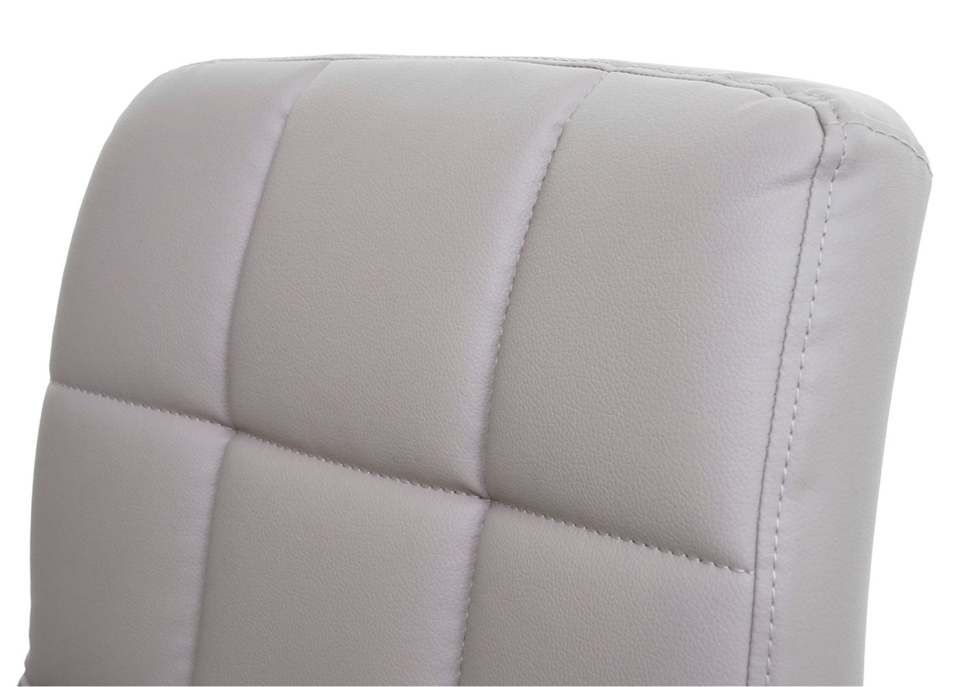 Cosmo Casa - Eetkamerstoel Kavala - Draaibaar - Kunstleer - Taupegrijs - Chroom onderstel