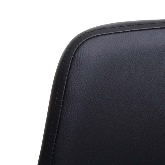 Cosmo Casa - Set van 2 barkrukken draaibaar - Tegenkruk barstoel - Hout kunstleer - Zwart