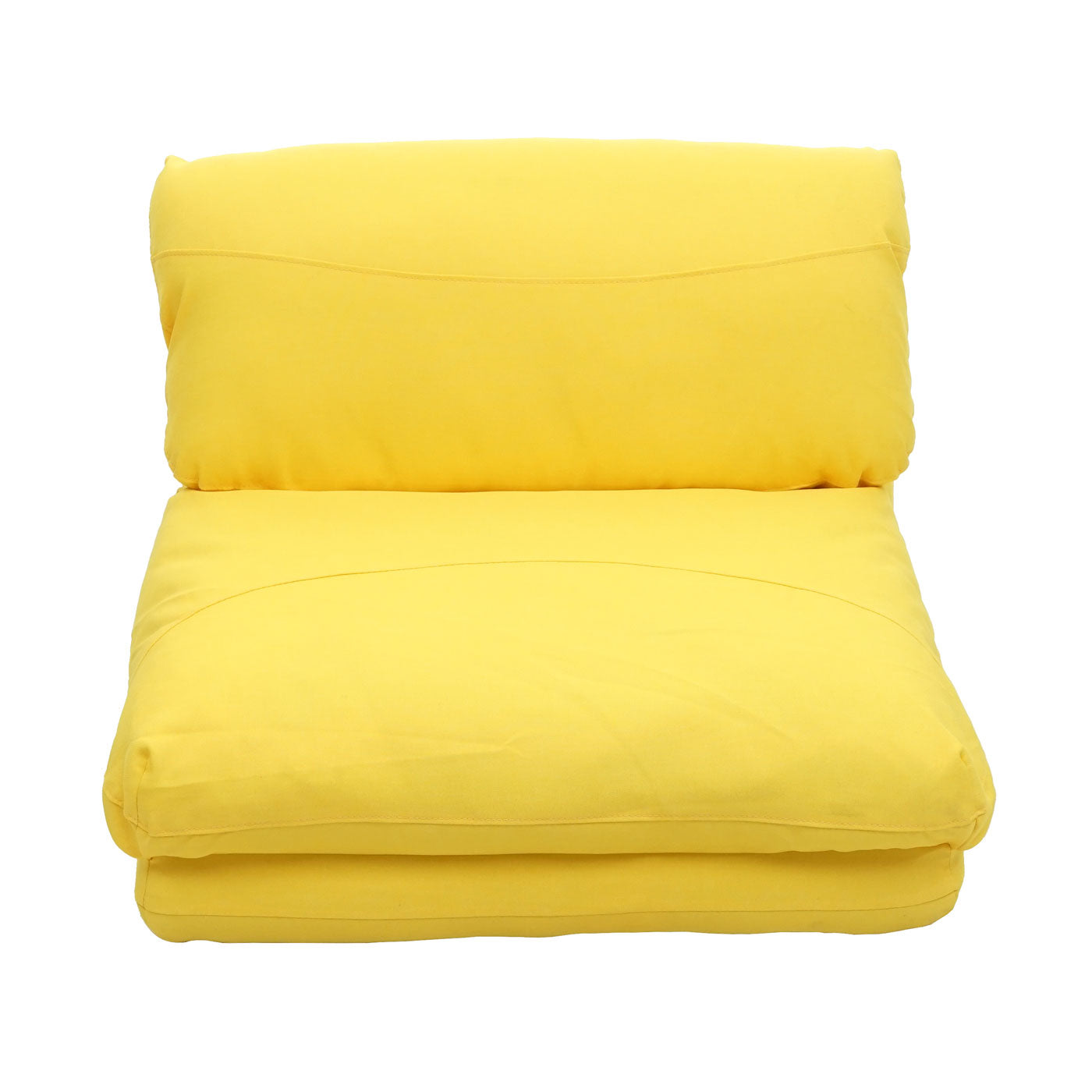 Cosmo Casa - Slaapfauteuil - Opklapbaar design - Stof/textiel - Geel