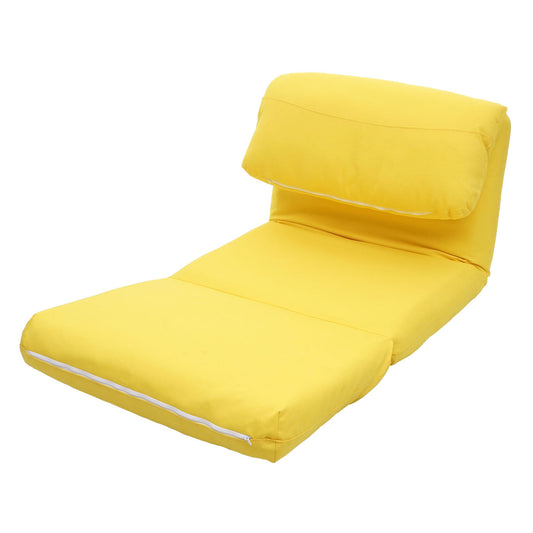 Cosmo Casa - Slaapfauteuil - Opklapbaar design - Stof/textiel - Geel