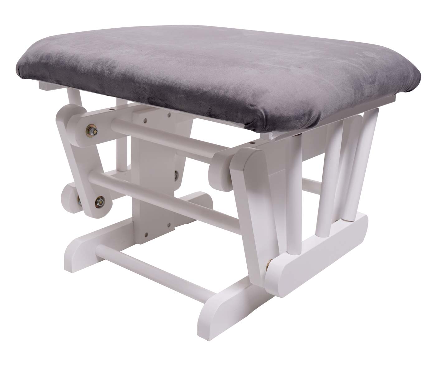 Cosmo Casa - Relaxstoel - Schommel - Fluweel - Grijs