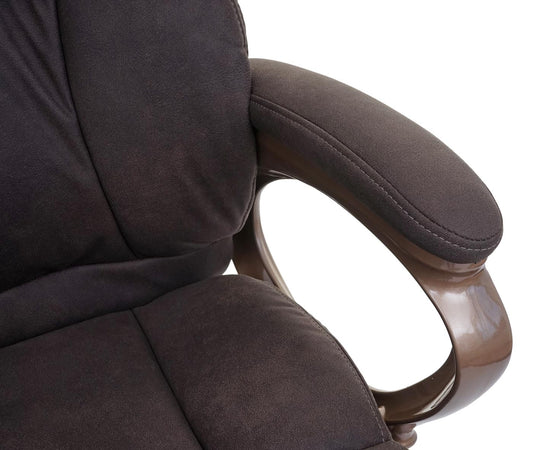 Cosmo Casa - Bureaustoel - Directiestoel Dallas - Suèdelook - Donkergrijs