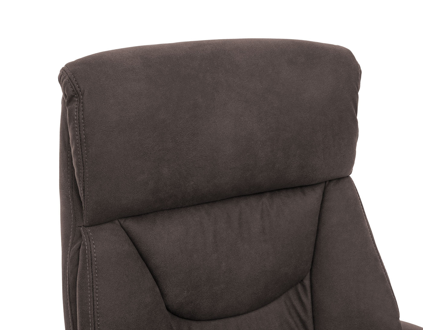 Cosmo Casa - Bureaustoel - Directiestoel Dallas - Suèdelook - Donkergrijs