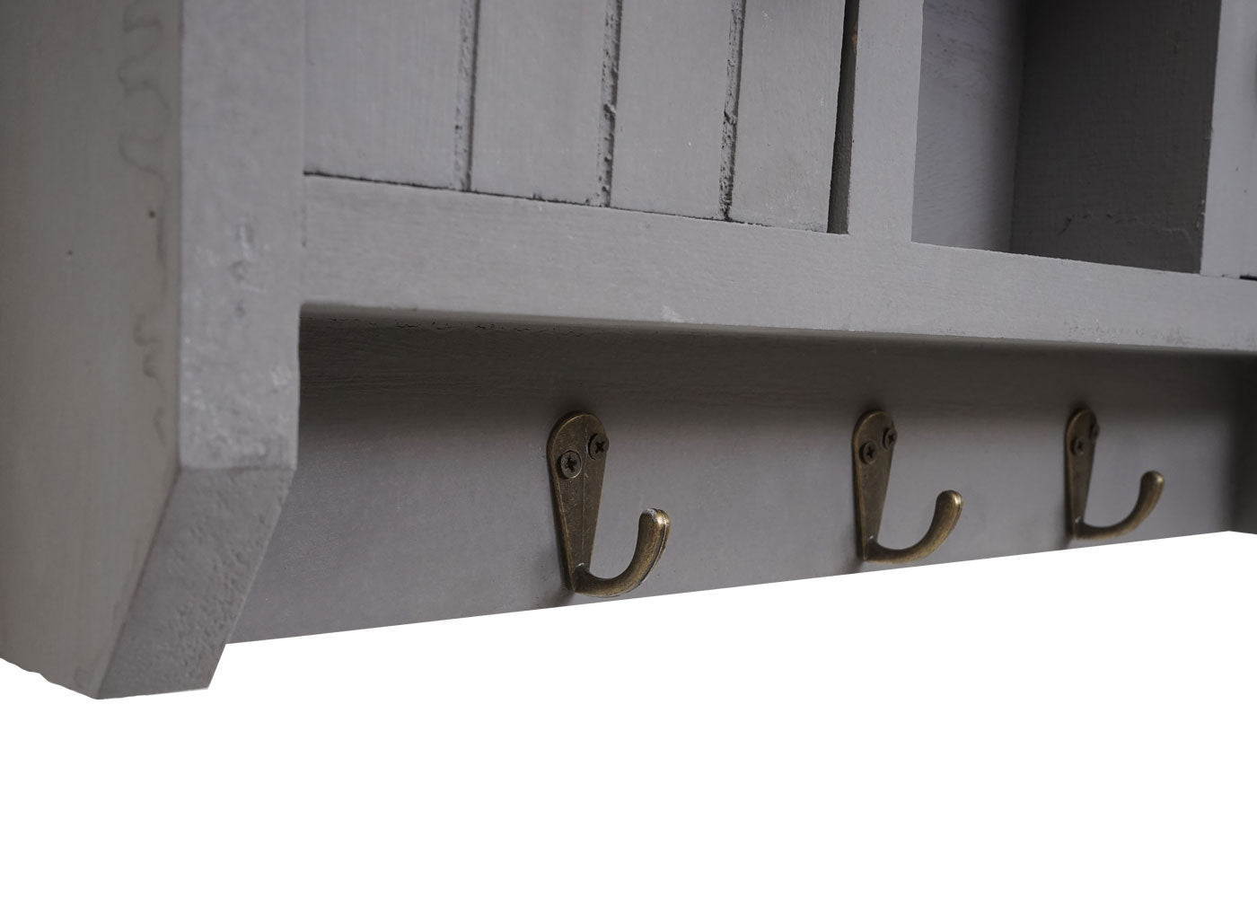 Cosmo Casa - Opbergkast - Toetsenbordkast met Deuren - Massief Hout - Grijs