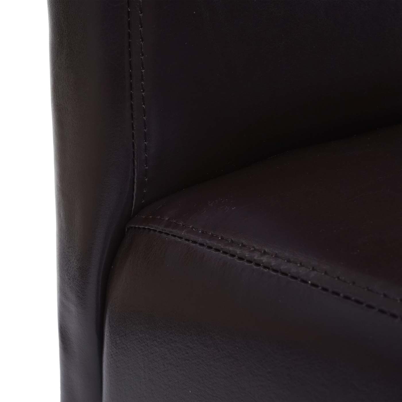 Cosmo Casa - Barkruk - Houten Barkruk - Leer - Bruin