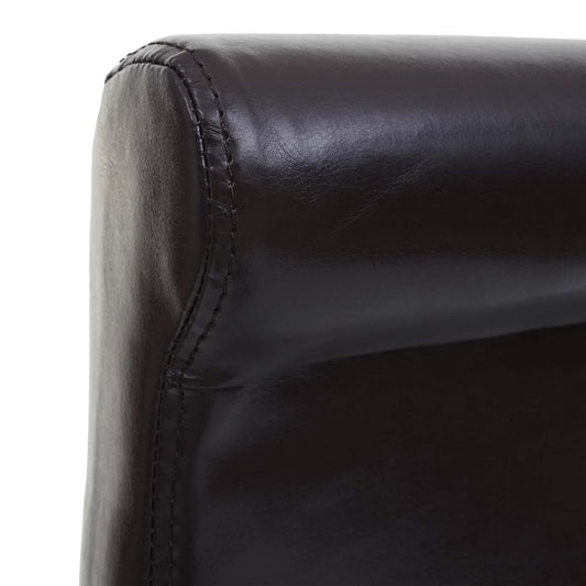 Cosmo Casa - Barkruk - Houten Barkruk - Leer - Bruin