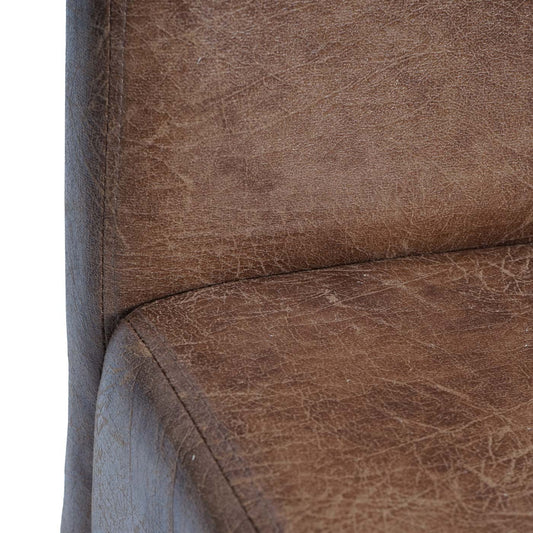 Cosmo Casa - Barkruk tegenkruk - Houten kruk - Stof textiel - Imitatie suède - Donkere poten