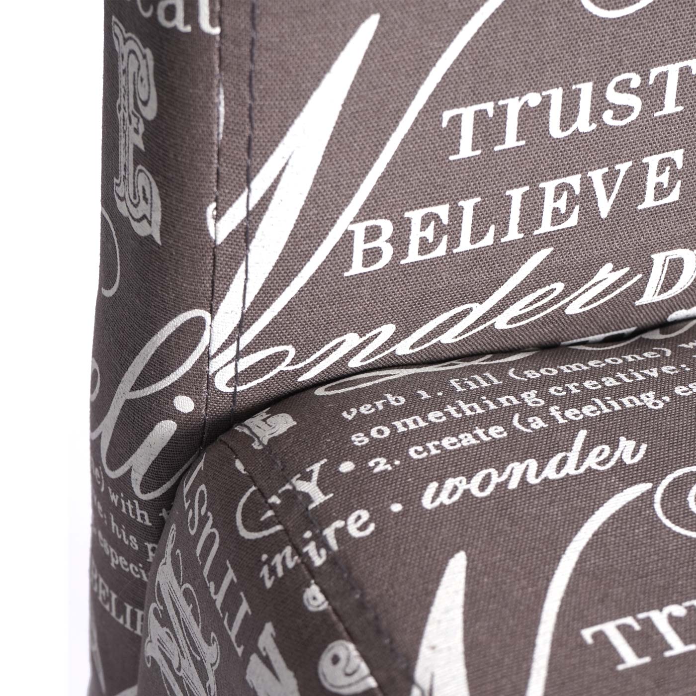 Cosmo Casa - Barkruk - Houten Barkruk - Stof - Grijs - Lichte Poten