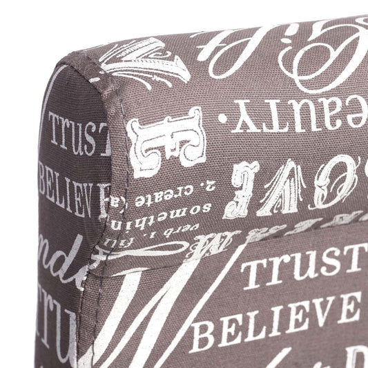 Cosmo Casa - Barkruk - Houten Barkruk - Stof - Grijs - Lichte Poten