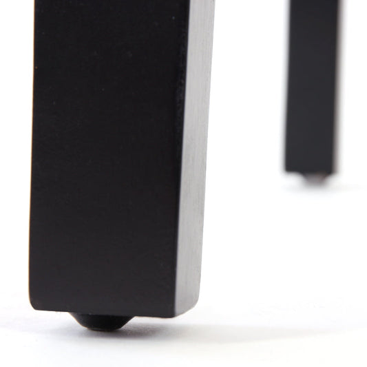 Cosmo Casa - Eetkamerstoel - Keukenstoel Littau - Textiel - Antracietgrijs - Donkere Poten