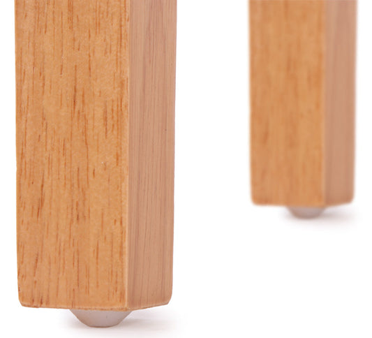 Cosmo Casa Set van 4 eetkamerstoelen, keukenstoelen, Littau ~ Textiel, crèmebeige, lichte poten