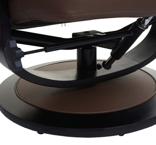 Cosmo Casa - Relaxfauteuil - Met opbergvak - Kunstleer - Taupebruin