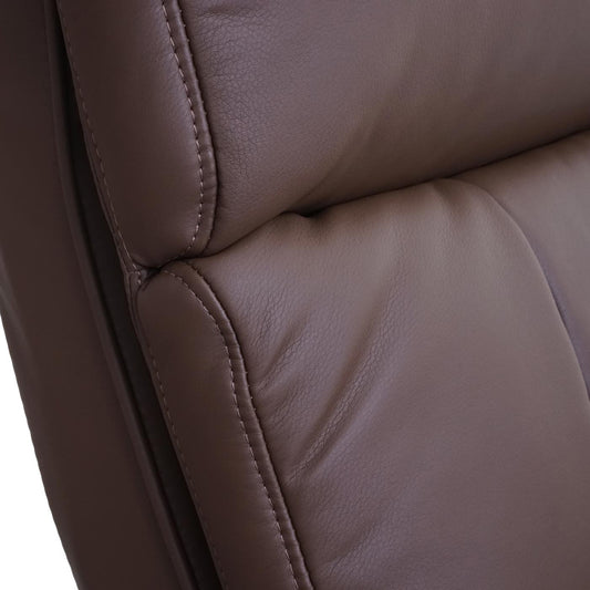 Cosmo Casa - Relaxfauteuil - Met opbergvak - Kunstleer - Taupebruin