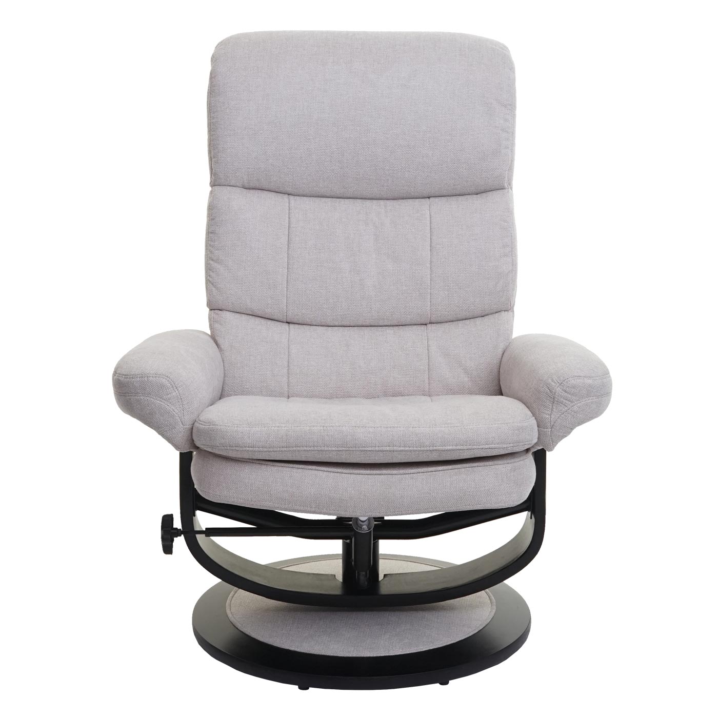 Cosmo Casa - Relaxfauteuil - Met opbergvak - Stof/textiel - Crème-beige