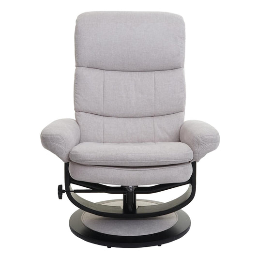 Cosmo Casa - Relaxfauteuil - Met opbergvak - Stof/textiel - Crème-beige