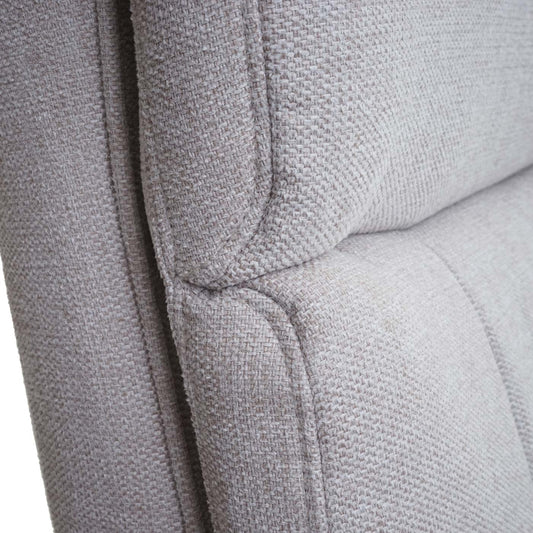 Cosmo Casa - Relaxfauteuil - Met opbergvak - Stof/textiel - Crème-beige