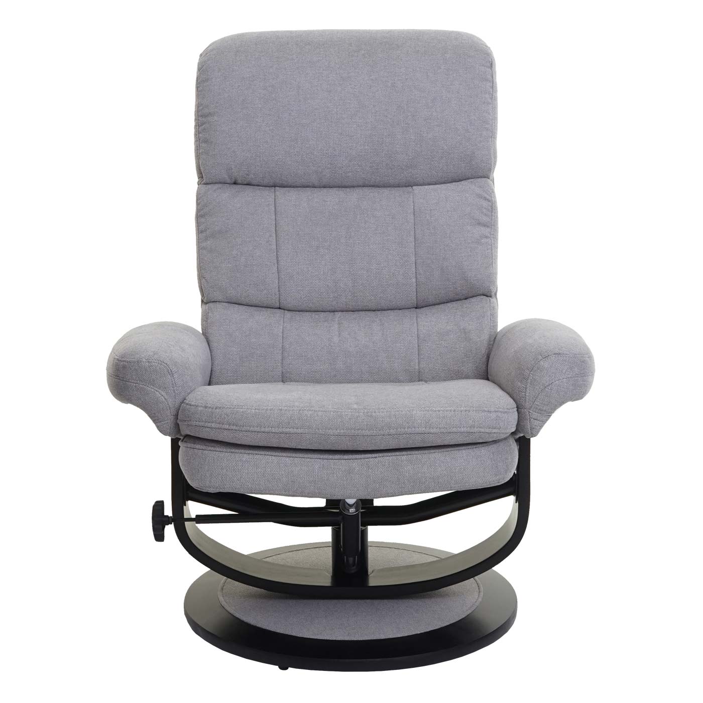 Cosmo Casa - Relaxfauteuil - Met opbergvak - Stof/textiel - Lichtgrijs