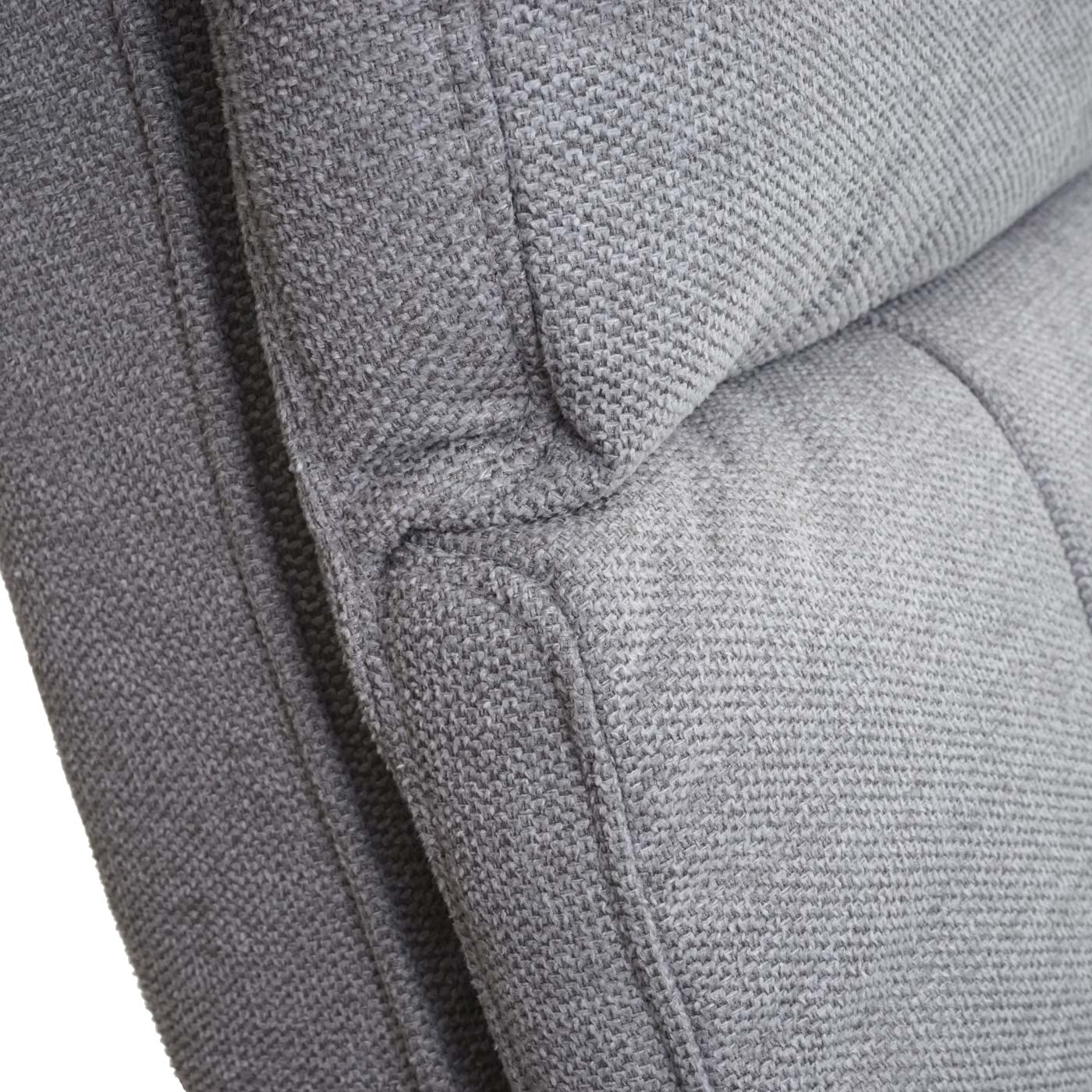 Cosmo Casa - Relaxfauteuil - Met opbergvak - Stof/textiel - Lichtgrijs