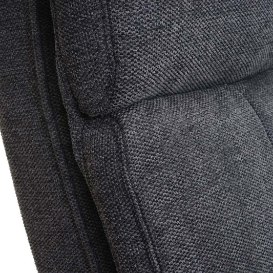 Cosmo Casa - Relaxfauteuil - Met opbergvak - Stof/textiel - Donkergrijs