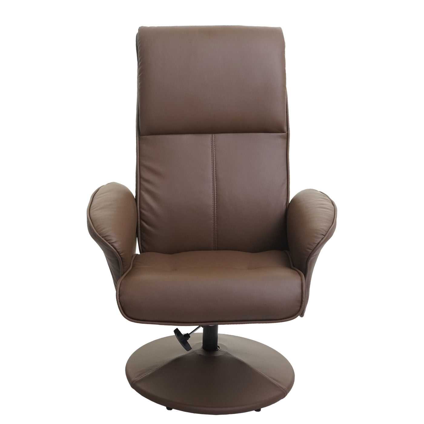 Cosmo Casa - Relaxfauteuil Helsinki - TV-fauteuil met kruk - Kunstleer - Taupe