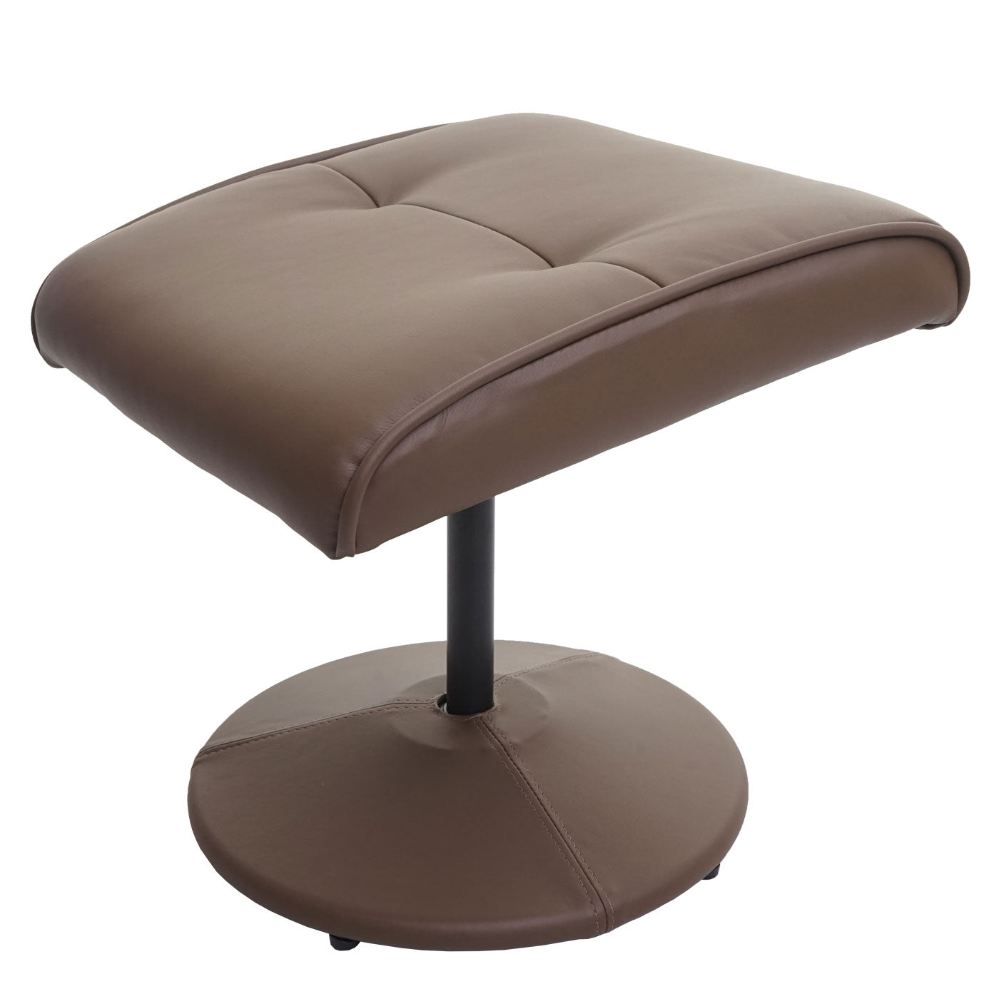 Cosmo Casa - Relaxfauteuil Helsinki - TV-fauteuil met kruk - Kunstleer - Taupe