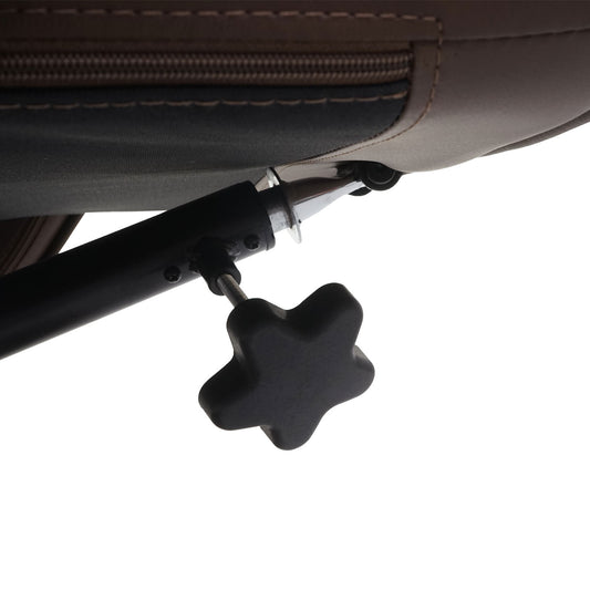 Cosmo Casa - Relaxfauteuil Helsinki - TV-fauteuil met kruk - Kunstleer - Taupe