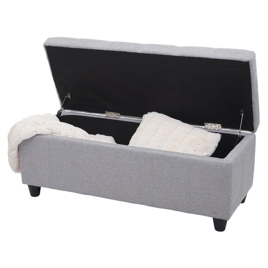 Cosmo Casa - Opbergkist Kriens - Stof - Lichtgrijs