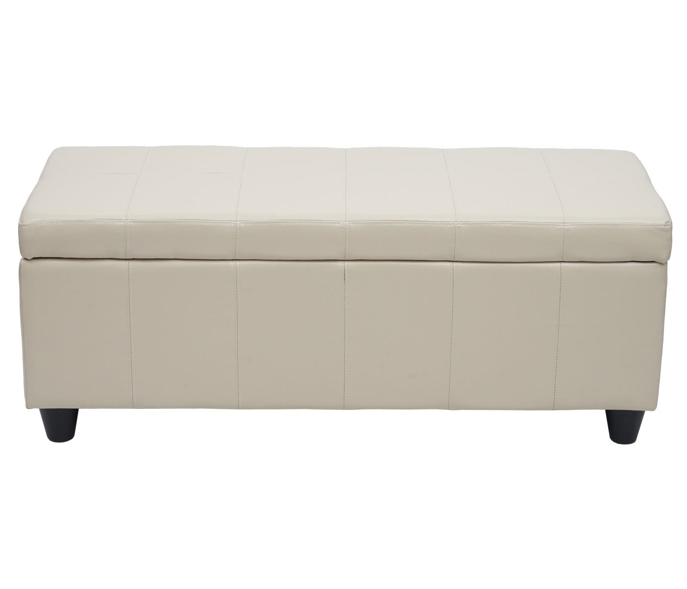 Cosmo Casa - Opbergkist Kriens - Imitatieleer - Crème