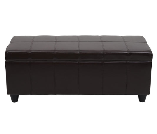 Cosmo Casa - Opbergkist Kriens - Imitatieleer - Bruin