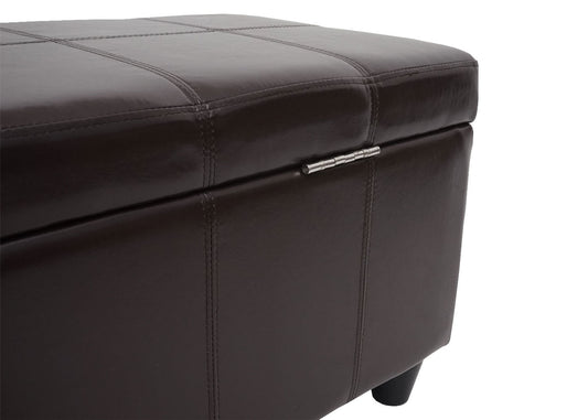 Cosmo Casa - Opbergkist Kriens - Imitatieleer - Bruin