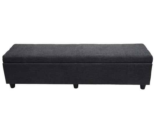 Cosmo Casa - Opbergkist Kriens XXL - Stof - Donkergrijs