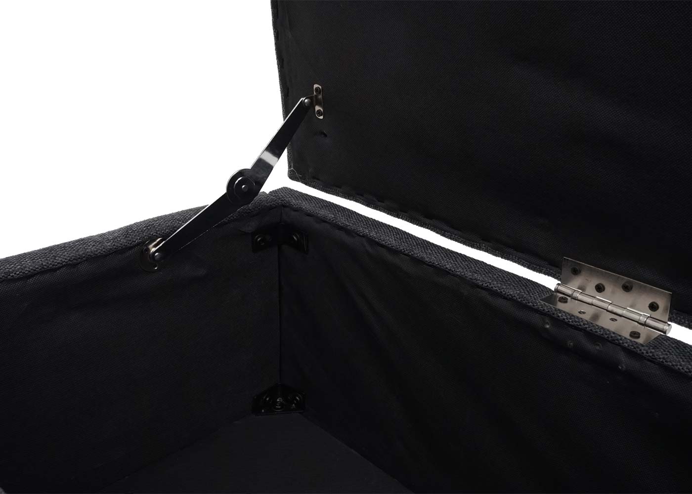 Cosmo Casa - Opbergkist Kriens XXL - Stof - Donkergrijs